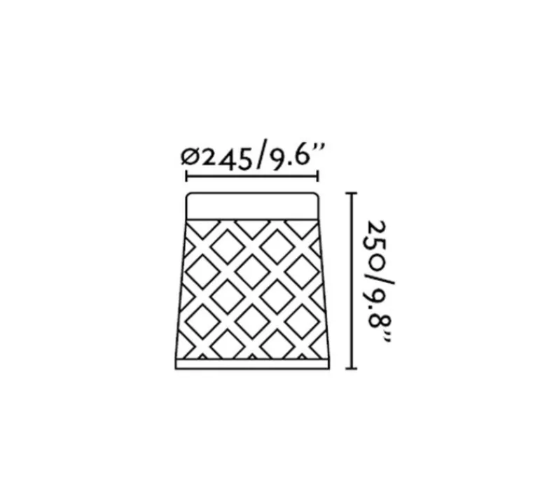 Lampadaire*Faro Borne, Shadow, , Ø245cm - gris