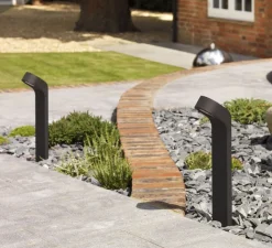 Lampadaire*Astro Borne, Soprano Bollard, , IP44, L9cm, H49cm - noir texturé