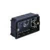 Accessoires*Vimar Boîtier d'encastrement, Format Italien, Rectangle, 4 modules, Maçonnerie, Noir, L13,1cm, H5cm -