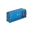 Accessoires*Vimar Boîtier d'encastrement, Format Italien, Rectangle, 5 modules, Maçonnerie, Azur, L15,4cm, H5cm -