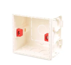 Boîtier d'encastrement, Format carré, UK, Cloison sèche, blanc, L8,5cm, H8,6cm , P5cm- Nedgis