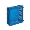 Accessoires*Vimar Boîtier d'encastrement, Format Italien, Rectangle, 18/21 modules, Maçonnerie, Azur, L19,2cm, H7cm -