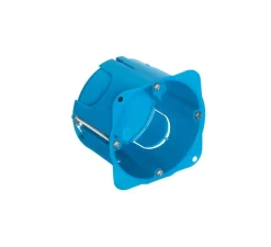 Boîtier d'encastrement, Standard, Rond, Cloison sèche, Azur, L7,1cm, H5cm - Vimar