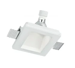 Boîtier en plâtre, prêt à peindre, Senso 1, blanc, L12cm, H4cm - Nedgis