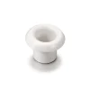 Bouchon de cloison pour conduit de Ø16mm, Garby, Porcelaine blanc, Paquet de 2 pièces, L7,5cm, H2cm - Fontini