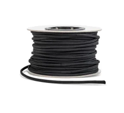 Cable noir, Textile wire 1 meters, black - It's about romi