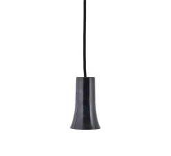 Accessoires*House Doctor Cache douille pour ampoule / douille type E27, Funnel, , L7cm, H11,5cm - noir oxydé