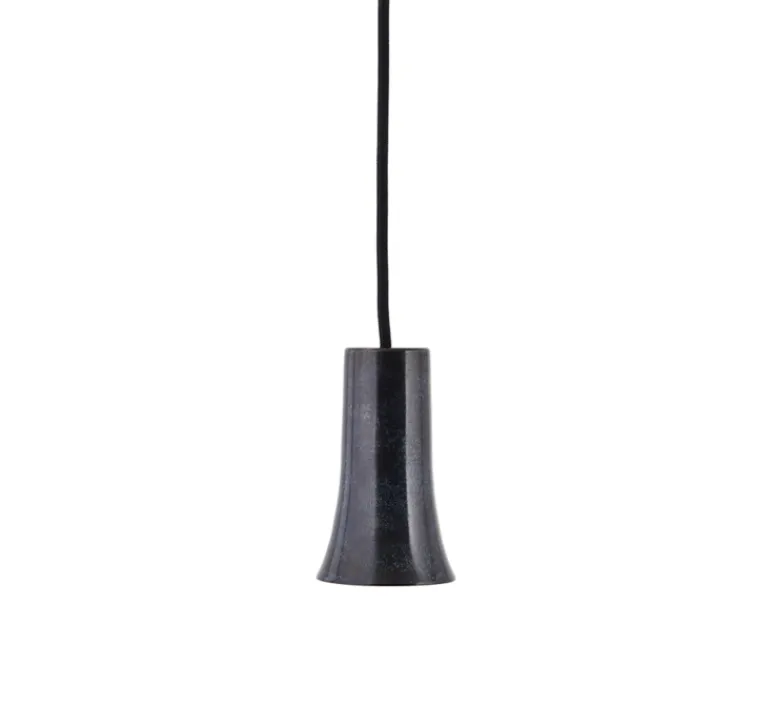 Accessoires*House Doctor Cache douille pour ampoule / douille type E27, Funnel, , L7cm, H11,5cm - noir oxydé