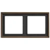 Cadre, LS 990, Double horizontal ou vertical, Laiton ancien, Interrupteur et Prise, L15,2cm, H8,1cm - Jung