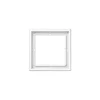 Cadre, LS 990, Simple, Blanc brillant, Interrupteur et Prise, L8,1cm, H8,1cm - Jung