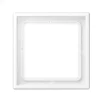 Prise|Interrupteur*Jung Cadre, LS 990, Simple, Blanc mat, Interrupteur et Prise, L8,1cm, H8,1cm -