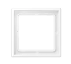 Prise|Interrupteur*Jung Cadre, LS 990, Simple, Blanc mat, Interrupteur et Prise, L8,1cm, H8,1cm -