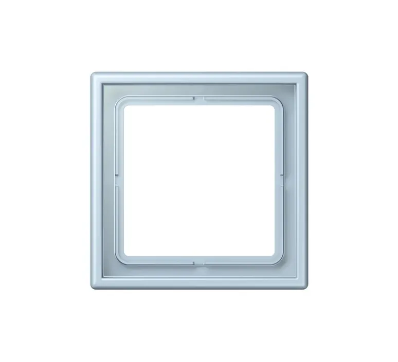 Interrupteur|Prise*Jung Cadre, LS 990, Simple, Le Corbusier Outremer clair 32022, Interrupteur et Prise, L8,1cm, H8,1cm -