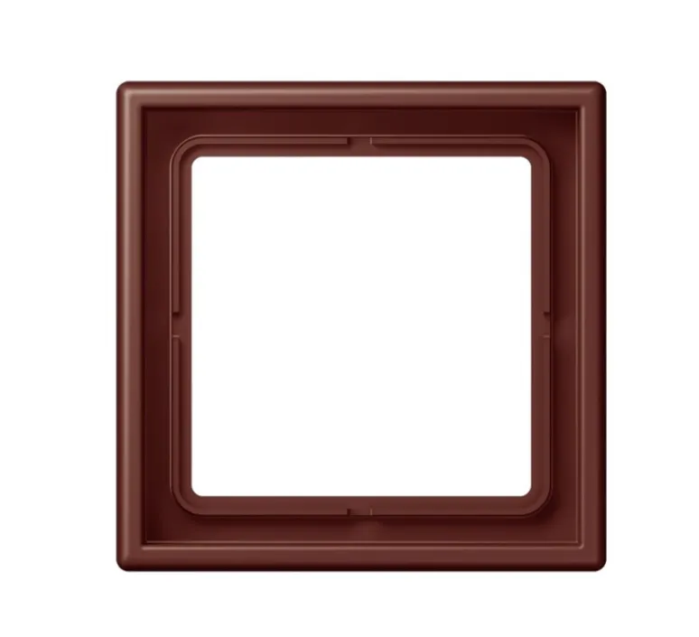 Interrupteur|Prise*Jung Cadre, LS 1912, Simple, Le Corbusier Terre Sienne brûlée 31 32120, Interrupteur et Prise, L8,1cm, H8,1cm -