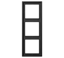Cadre, LS 990, Triple horizontal ou vertical, Canon de fusil, Interrupteur et Prise, L22,3cm, H8,1cm - Jung