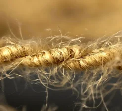 Rosace & Câble*Creative Cables Câble textile tressé, série marlène, TP13, deux fils conducteurs, , Ø0,62cm, L1m - kaki