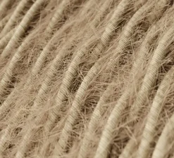 Rosace & Câble*Creative Cables Câble textile tressé, série marlène, TP13, deux fils conducteurs, , Ø0,62cm, L1m - kaki