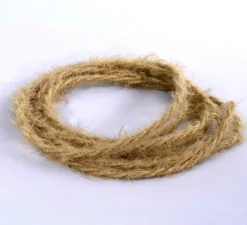 Rosace & Câble*Creative Cables Câble textile tressé, série marlène, TP13, deux fils conducteurs, , Ø0,62cm, L1m - kaki