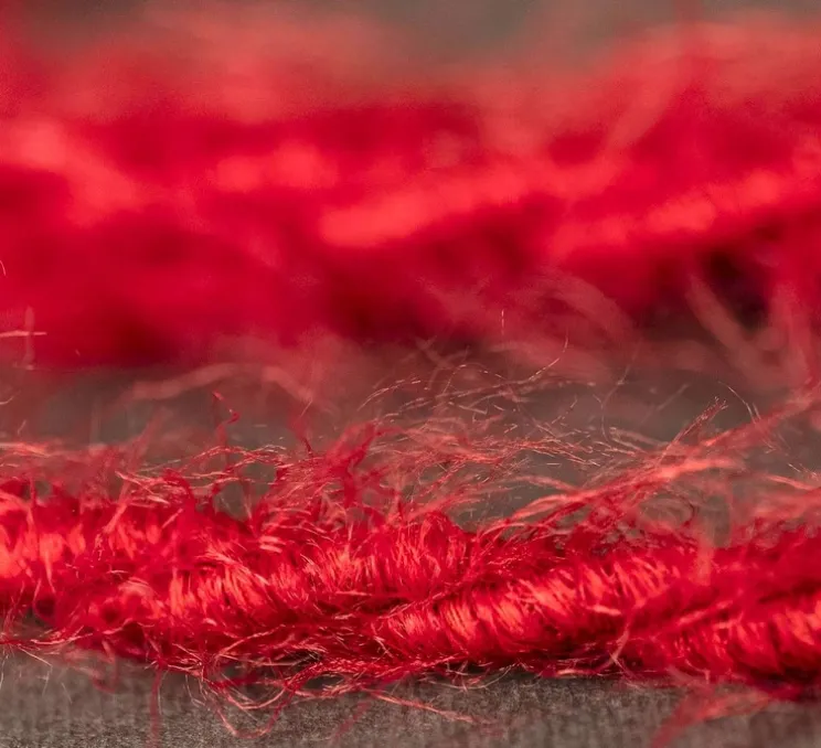 Câble textile tressé, série marlène, TP09, deux fils conducteurs, rouge feu, Ø0,62cm, L1m - Creative Cables