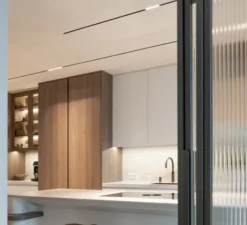 Plafonnier & Spot*Modular Composition, Rail, Pista, , LED, dim, 2700K, 1420 lm, L200cm, H2,5cm - noir