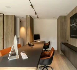 Plafonnier & Spot*Modular Composition, Rail, Pista, spots Minude, , LED, dim, 2700K, 2380 lm, L300cm, H2,1cm - bronze