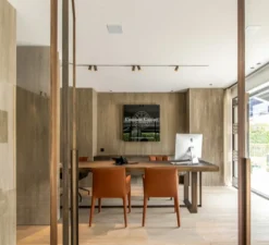 Plafonnier & Spot*Modular Composition, Rail, Pista, spots Minude, , LED, dim, 2700K, 2380 lm, L300cm, H2,1cm - bronze