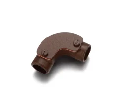 Interrupteur|Prise*Fontini Coude avec registre pour conduit, Garby, Ø25mm -