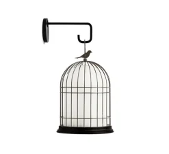 Crochet mural, pour lampe Freedom, noir, IP65, P27,5cm, H16,5cm - Contardi