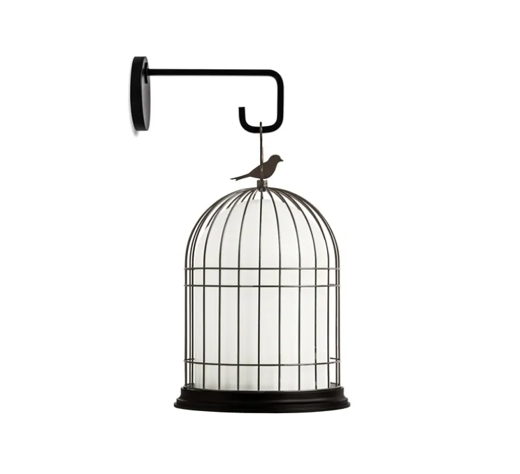 Crochet mural, pour lampe Freedom, noir, IP65, P27,5cm, H16,5cm - Contardi