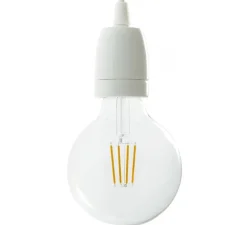 Douille E27, série porcelaine, blanc, Ø4,5 cm, H6 cm - Creative Cables