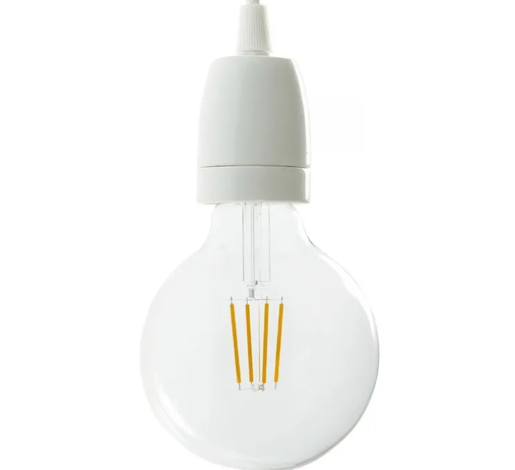 Douille E27, série porcelaine, blanc, Ø4,5 cm, H6 cm - Creative Cables