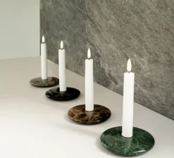 Lampe*Uyuni Duo de Lampes Bougie, Taper, , Ø2,3cm, H15cm, LED, dim, 2400K, 6 lm- blanc