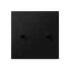 Interrupteur*Jung Enjoliveur, Interrupteur, LS 1912, Noir mat, Interrupteur x2, L8cm, H6,7cm -