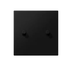 Interrupteur*Jung Enjoliveur, Interrupteur, LS 1912, Noir mat, Interrupteur x2, L8cm, H6,7cm -