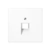 Prise*Jung Enjoliveur, LS 990, Simple, Blanc, Prise-RJ45 x1, L7cm, H7cm -