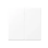Interrupteur*Jung Enjoliveur, LS 990, Simple, Blanc mat, Interrupteur x2, L7cm, H7cm -
