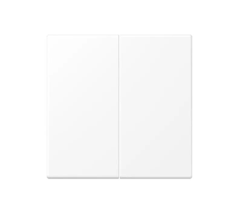 Interrupteur*Jung Enjoliveur, LS 990, Simple, Blanc mat, Interrupteur x2, L7cm, H7cm -