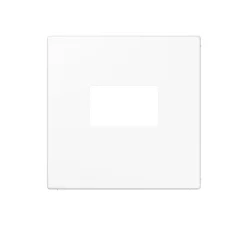 Prise*Jung Enjoliveur, LS 990, Simple, Blanc, Prise-USB A/C x1, L7cm, H7cm -