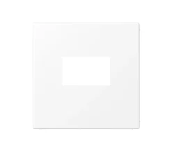 Prise*Jung Enjoliveur, LS 990, Simple, Blanc mat, Prise-USB A/C x1, L7cm, H7cm -