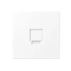 Enjoliveur, LS 990, Simple, Blanc mat, Prise-RJ45 Modular Jack x1, L7cm, H7cm - Jung