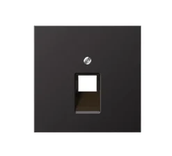 Prise*Jung Enjoliveur, LS 990, Simple, Canon de fusil, Prise-RJ45 et RJ-11 x1, L7cm, H7cm -