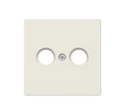 Prise*Jung Enjoliveur, LS 990, Simple, Ivoire, Prise TV-FM-SAT x1, L7cm, H7cm -