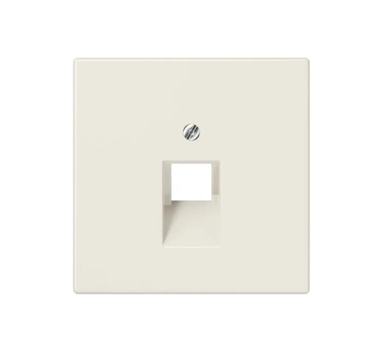 Enjoliveur, LS 990, Simple, Ivoire, Prise-RJ45 x1, L7cm, H7cm - Jung