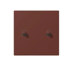 Enjoliveur, LS 1912, Simple, Le Corbusier Terre Sienne brûlée 31 32120, Interrupteur x2, L8,5cm, H6,7cm - Jung