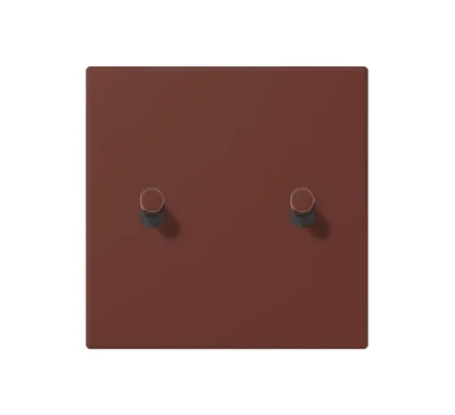 Enjoliveur, LS 1912, Simple, Le Corbusier Terre Sienne brûlée 31 32120, Interrupteur x2, L8,5cm, H6,7cm - Jung