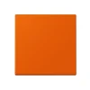 Enjoliveur, LS 990, Simple, Le Corbusier Orange vif 4320S, Interrupteur x1, L8,1cm, H8,1cm - Jung