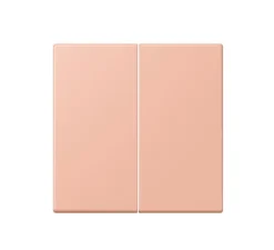 Interrupteur*Jung Enjoliveur, LS 990, Simple, Le Corbusier Rose Clair 32102, Interrupteur x2, L8,5cm, H6,7cm -