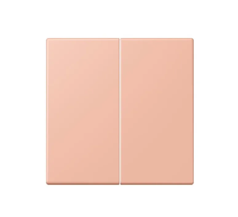Interrupteur*Jung Enjoliveur, LS 990, Simple, Le Corbusier Rose Clair 32102, Interrupteur x2, L8,5cm, H6,7cm -