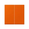 Interrupteur*Jung Enjoliveur, LS 990, Simple, Le Corbusier Orange vif 4320S, Interrupteur x2, L8,1cm, H8,1cm -