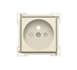 Prise*Niko Enjoliveur, Prise, Original, Simple, Cream, Prise-2P+T x1, L5,6cm, H5,6cm -